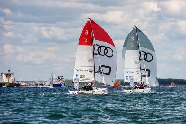 Travemuende, Almanya - 28 Temmuz 2018 Seyahat Haftası