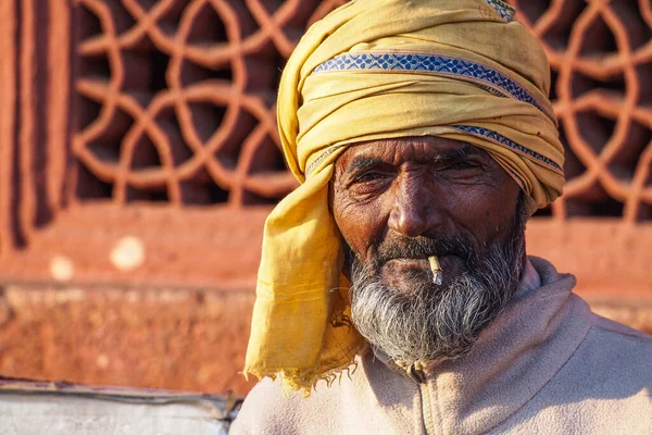 Fatehpur Sikri Indie Ledna 2020 Lidé Žijící Pracující Ulicích Fatehpur — Stock fotografie