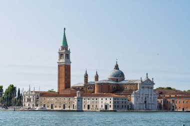 İtalya 'daki Venedik lagünündeki San Giorgio Maggiore kilisesi ve manastırı.