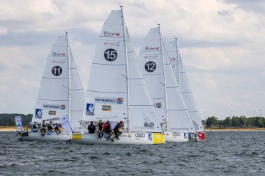 Travemuende, Almanya - 28 Temmuz 2018 Seyahat Haftası
