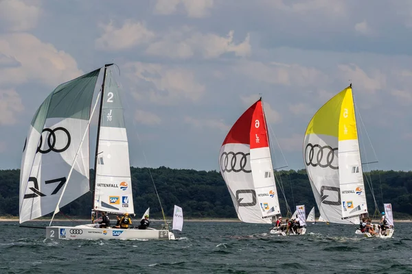 Travemuende, Almanya - 28 Temmuz 2018 Seyahat Haftası