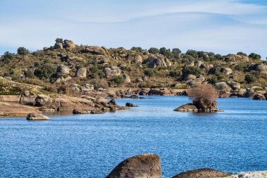Los Barruecos Doğal Anıtı, Malpartida de Caceres, İspanya Extremadura.