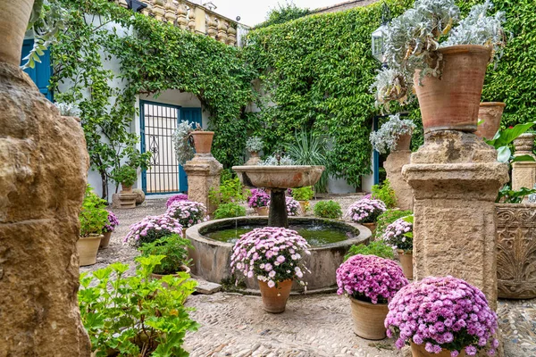 Nádvoří Zahrady Viana Palace Cordoba Andalusie Španělsko Postavený Století Viana — Stock fotografie
