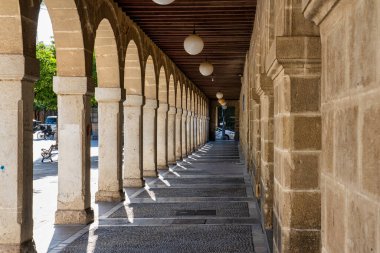 Plaza del Arenal, Jerez de la Frontera Cadiz 'deki büyük meydan Endülüs İspanya