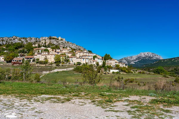 Village Trigance Dans Les Gorges Verdon Gorges Verdon Paysage Étonnant — Photo