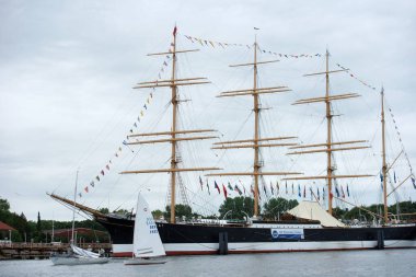 Travemuende, Almanya - 28 Temmuz 2018 Seyahat Haftası