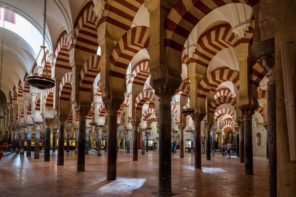 Córdoba España Octubre 2019 Arquitectura Árabe Dentro Mezquita Gran Mezquita — Foto de Stock