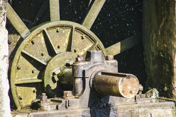 Più Antica Ruota Idraulica 250 Anni Funzionante Mondo Presso Distilleria — Foto Stock