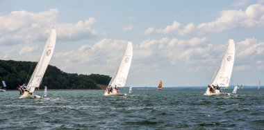 Travemuende, Almanya - 28 Temmuz 2018 Seyahat Haftası