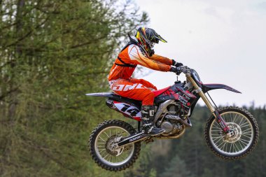 Warching, Almanya - 29 Haziran 2019 Motocross eğitimi