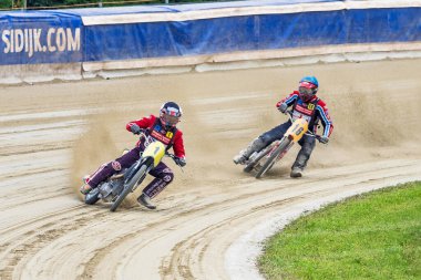 Pfarrkirchen, Almanya - 09 Eylül 2018: Almanya 'nın Pfarrkirchen kentinde uluslararası toprak yol yarışı