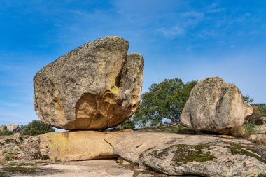 Los Barruecos Doğal Anıtı, Malpartida de Caceres, İspanya Extremadura.