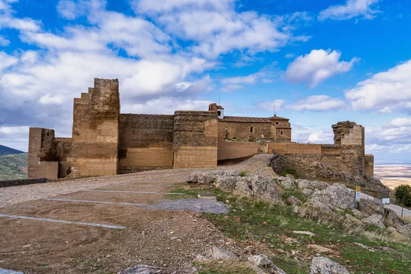 Alcazaba Reina Fortezza Moresca Sul Villaggio Reina Provincia Badajoz Estremadura — Foto Stock