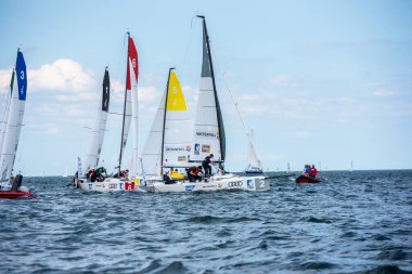 Travemuende, Almanya - 28 Temmuz 2018 Seyahat Haftası