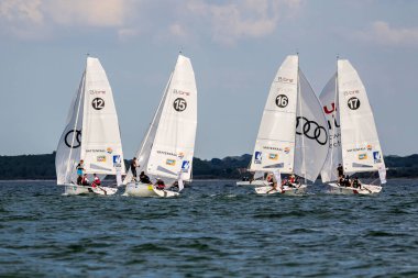 Travemuende, Almanya - 28 Temmuz 2018 Seyahat Haftası