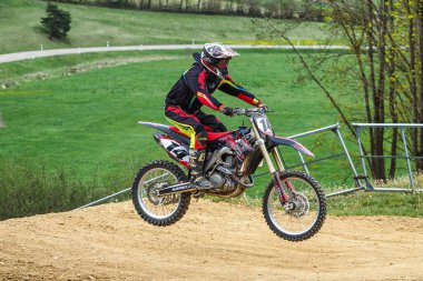 Warching, Almanya - 29 Haziran 2019 Motocross eğitimi