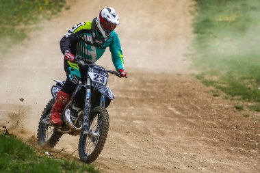 Warching, Almanya - 29 Haziran 2019 Motocross eğitimi