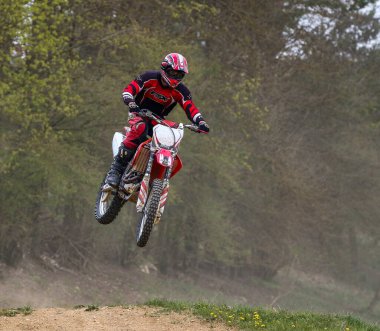 Warching, Almanya - 29 Haziran 2019 Motocross eğitimi