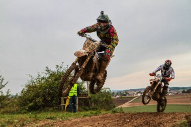 Windsberg, Almanya - 29 Haziran 2019 Motocross eğitimi Windsberg Almanya