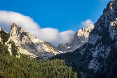 Watzmann Massif Berchtesgaden 'deki Ramsau Gölü' nde, Bavyera 'da, Almanya' da Avrupa 'da