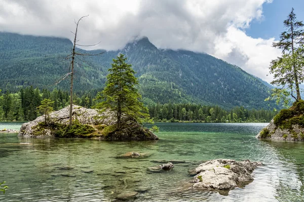 Watzmann Massiv Hintersee Bei Ramsau Berchtesgaden Bayern Deutschland Europa — Stockfoto