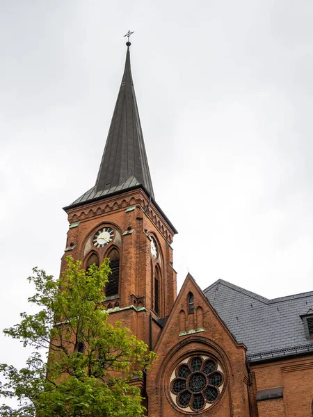 Marco Famosa Igreja Santa Maria Flensburg Schleswig Holstein Alemanha Europa — Fotografia de Stock