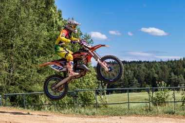 Warching, Almanya - 29 Haziran 2021 Motocross eğitimi