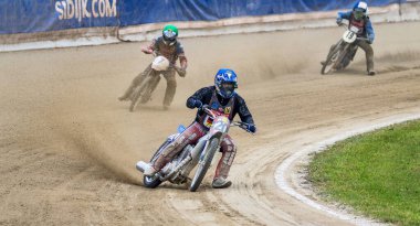 Pfarrkirchen, Almanya - 09 Eylül 2018: Almanya 'nın Pfarrkirchen kentinde uluslararası toprak yol yarışı