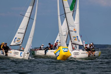 Travemuende, Almanya - 28 Temmuz 2018 Seyahat Haftası