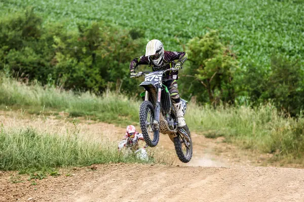 Ostrzeżenie Niemcy Czerwca 2021 Trening Motocyklowy Warching Germany — Zdjęcie stockowe