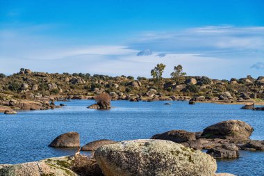 Los Barruecos Doğal Anıtı, Malpartida de Caceres, İspanya Extremadura.