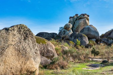 Los Barruecos Doğal Anıtı, Malpartida de Caceres, İspanya Extremadura.