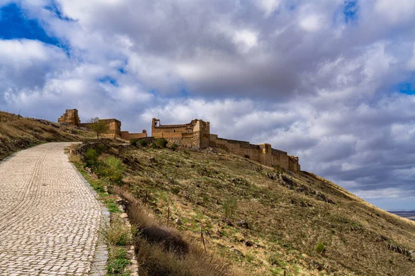 Alcazaba Reina Morisk Fästning Över Byn Reina Badajoz Provinsen Extremadura — Stockfoto