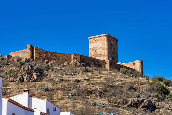 Antike Mittelalterliche Burg Feria Extremadura Spanien — Stockfoto