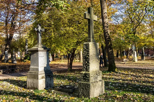 Münih Almanya Kasım 2020 Tarihi Mezar Taşlarıyla Ünlü Münih Eski — Stok fotoğraf