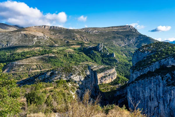 Verdon Gorge Gorges Verdon Amazing Landscape Famous Canyon Winding Turquoise — Stock Photo, Image