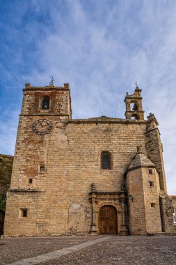 Saint Matthew Kilisesi, Iglesia de San Mateo, Caceres, Dünya Mirası Şehri, Unesco tarafından ödüllendirildi. Extremadura Bölgesi, İspanya