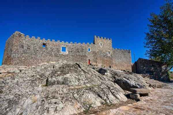 Стародавній Замок Монтанчез Біля Касереса Екстремадура Іспанія Вільно Доступний Туристів — стокове фото