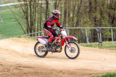 Warching, Almanya - 29 Haziran 2019 Motocross eğitimi