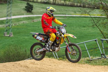 Warching, Almanya - 29 Haziran 2019 Motocross eğitimi