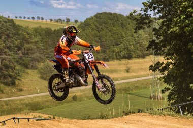 Warching, Almanya - 29 Haziran 2019 Motocross eğitimi