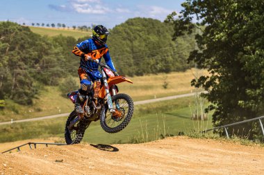 Warching, Almanya - 29 Haziran 2019 Motocross eğitimi