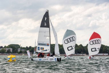 Travemuende, Almanya - 28 Temmuz 2018 Seyahat Haftası