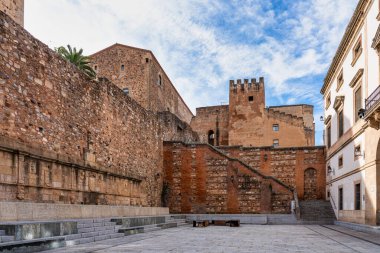 Torre de la Hierba tower or Grass Tower in Caceres, Extremadura of Spain