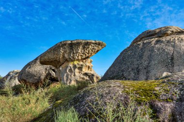 Los Barruecos Doğal Anıtı, Malpartida de Caceres, İspanya Extremadura.