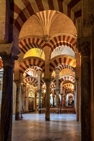 Córdoba España Octubre 2019 Arquitectura Árabe Dentro Mezquita Gran Mezquita — Foto de Stock