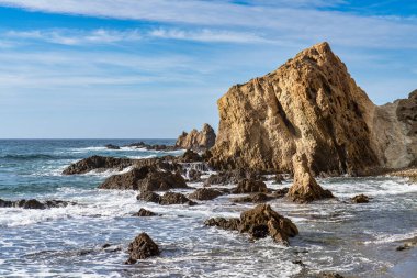Cabo de Gata Nijar parkında bulunan Sirens Resifi, İspanya 'da Almerya