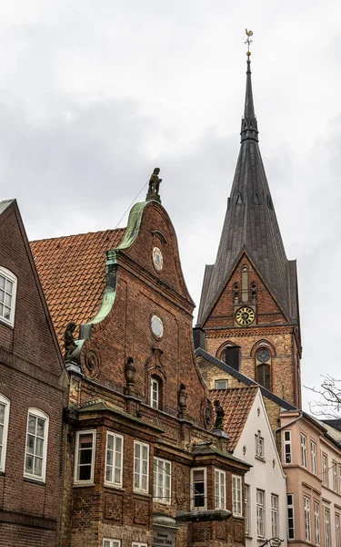 Monumento Famosa Iglesia Santa María Flensburg Schleswig Holstein Alemania Europa — Foto de Stock