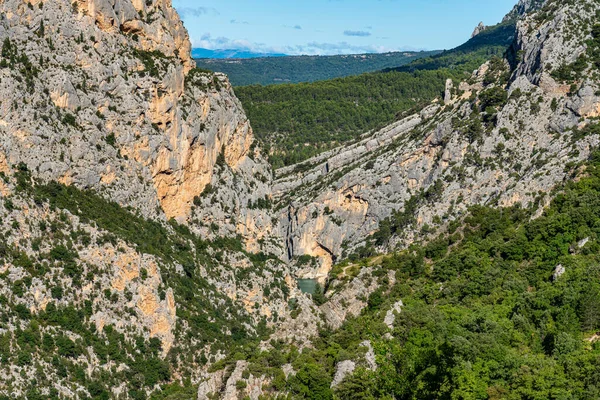 Verdon Gorge Gorges Verdon Incrível Paisagem Célebre Desfiladeiro Com Sinuoso — Fotografia de Stock