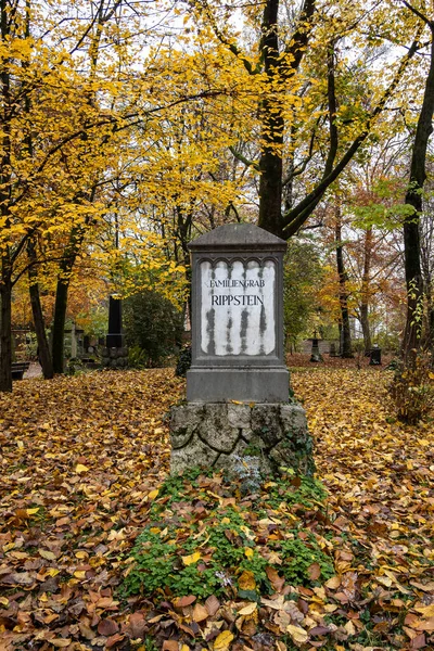 Munique Alemanha Nov 2020 Vista Famoso Cemitério Norte Velho Munique — Fotografia de Stock